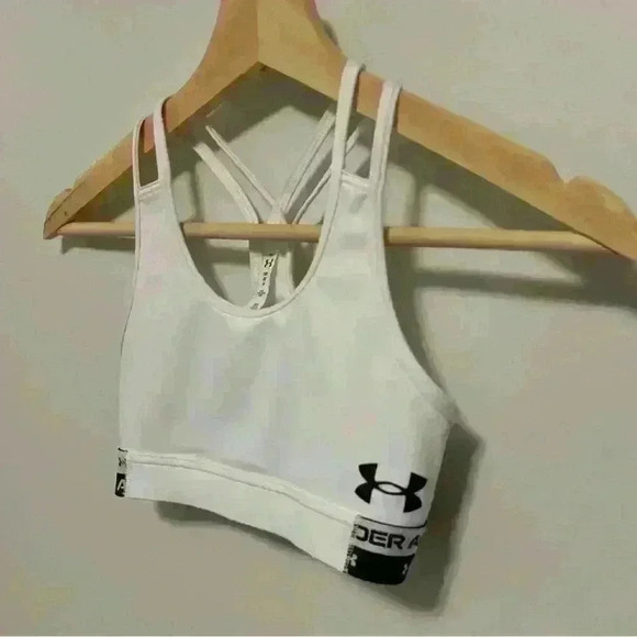 Under Armour  | Sports Bra in White | Size Medium Youth - Picture 2 of 5